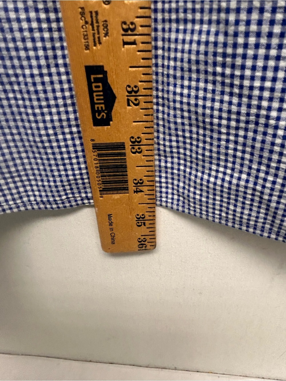 Ralph Lauren Short-Sleeve Button-Down Shirt - Blue Gingham XXL - Picture 9 of 9